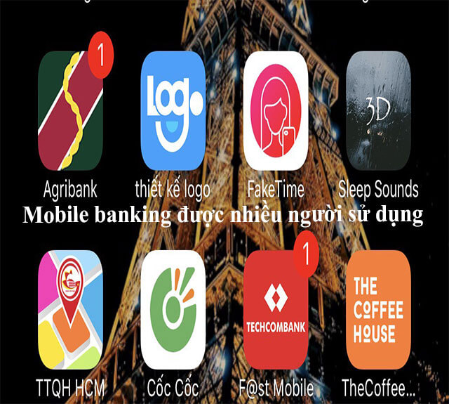 Mobile banking Agribank và Techcombank